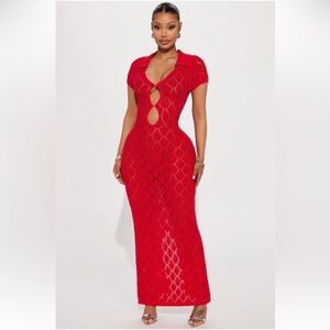 Dream Vacation Crochet Maxi Dress